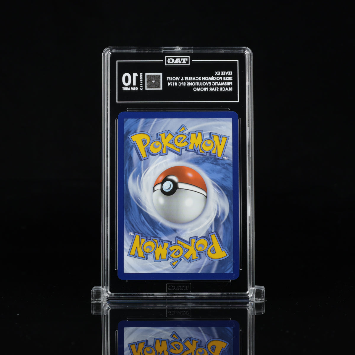 Eevee ex #174 Black Star Promo – TAG 10 Gem Mint – 2025 Pokémon Prismatic Evolutions