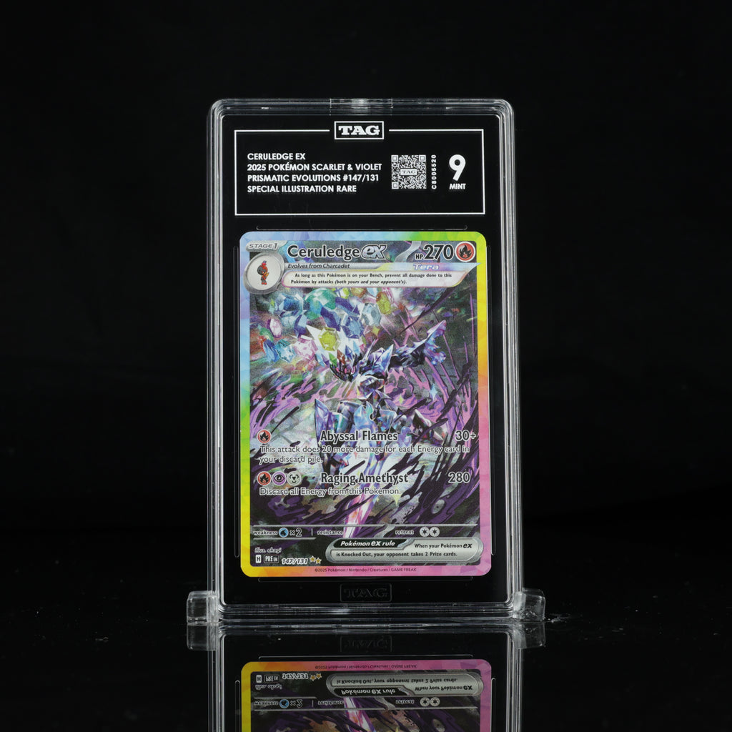 Ceruledge ex 147/131 Special Illustration Rare – TAG 9 Mint – 2025 Pokémon Prismatic Evolutions