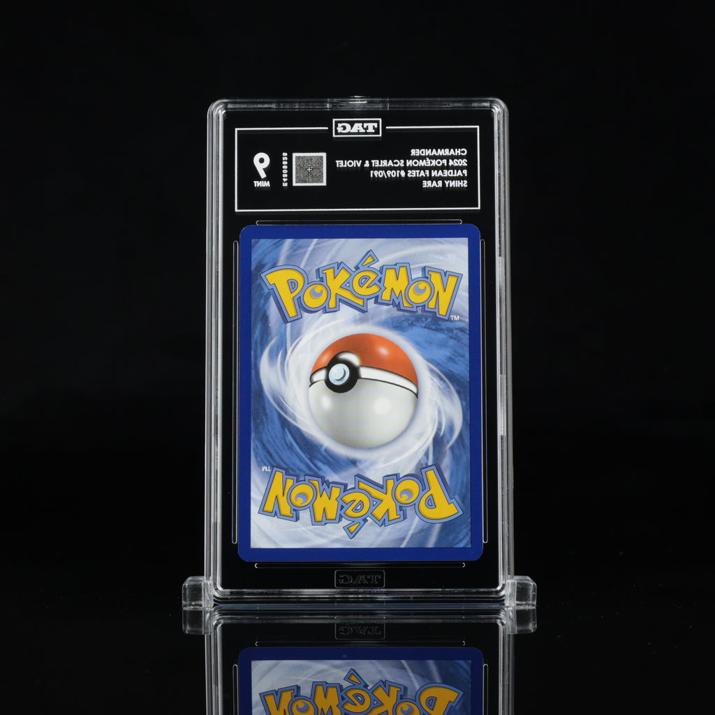 2024 Pokémon Paldean Fates Charmander 109/091 Shiny Rare – TAG 9 Mint