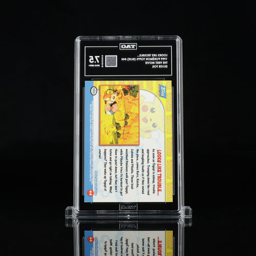 1999 Pokémon Topps The First Movie #44 “Looks Like Trouble…” Silver Foil – TAG 7.5 POP 1