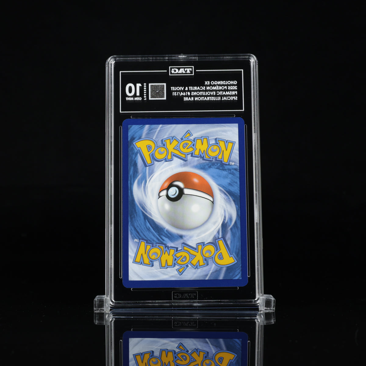 Gholdengo ex 164/131 Special Illustration Rare – TAG 10 Gem Mint – 2025 Pokémon Prismatic Evolutions