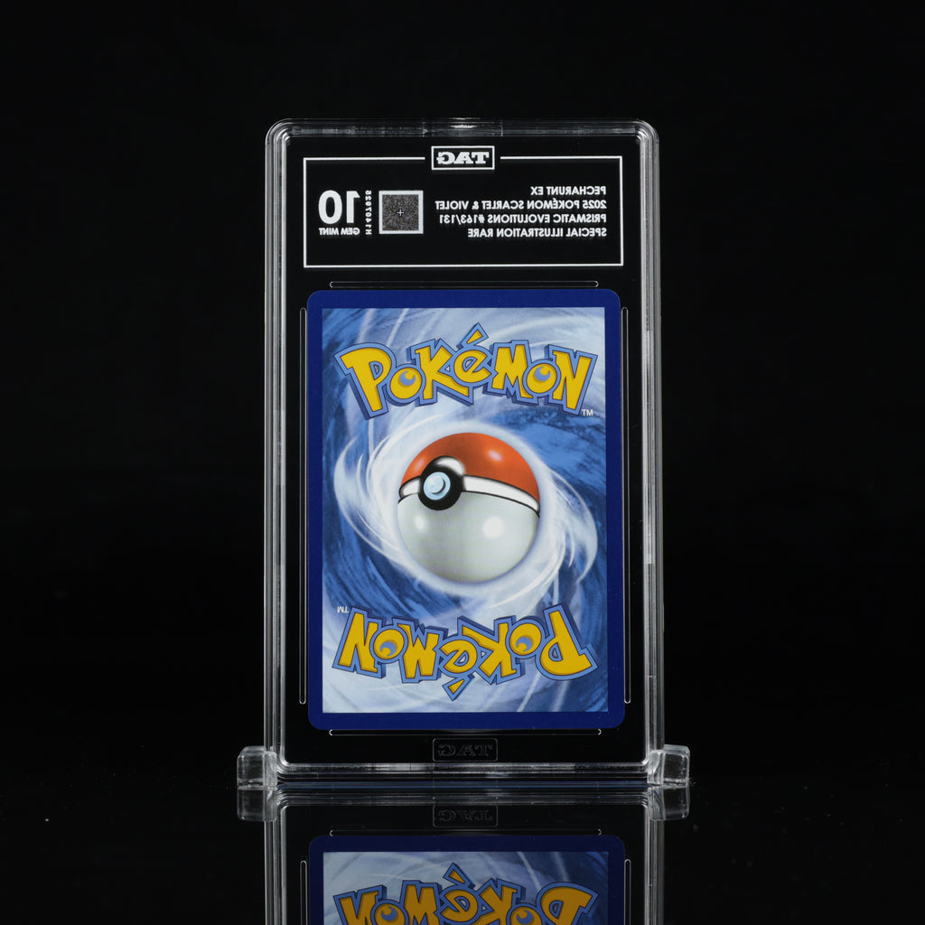 Pecharunt ex 163/131 Special Illustration Rare – TAG 10 Gem Mint – 2025 Pokémon Prismatic Evolutions