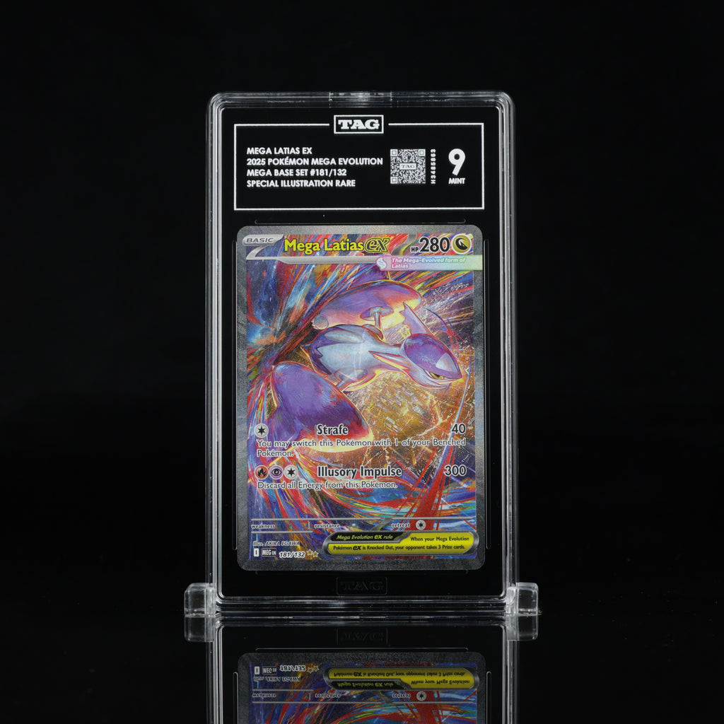 2025 Pokémon Mega Evolution Mega Latias ex 181/132 SIR – TAG 9 Mint