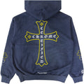 Chrome Hearts x Drake Certified Chrome Hand Dyed Hoodie - Washed Blue (Miami Exclusive)