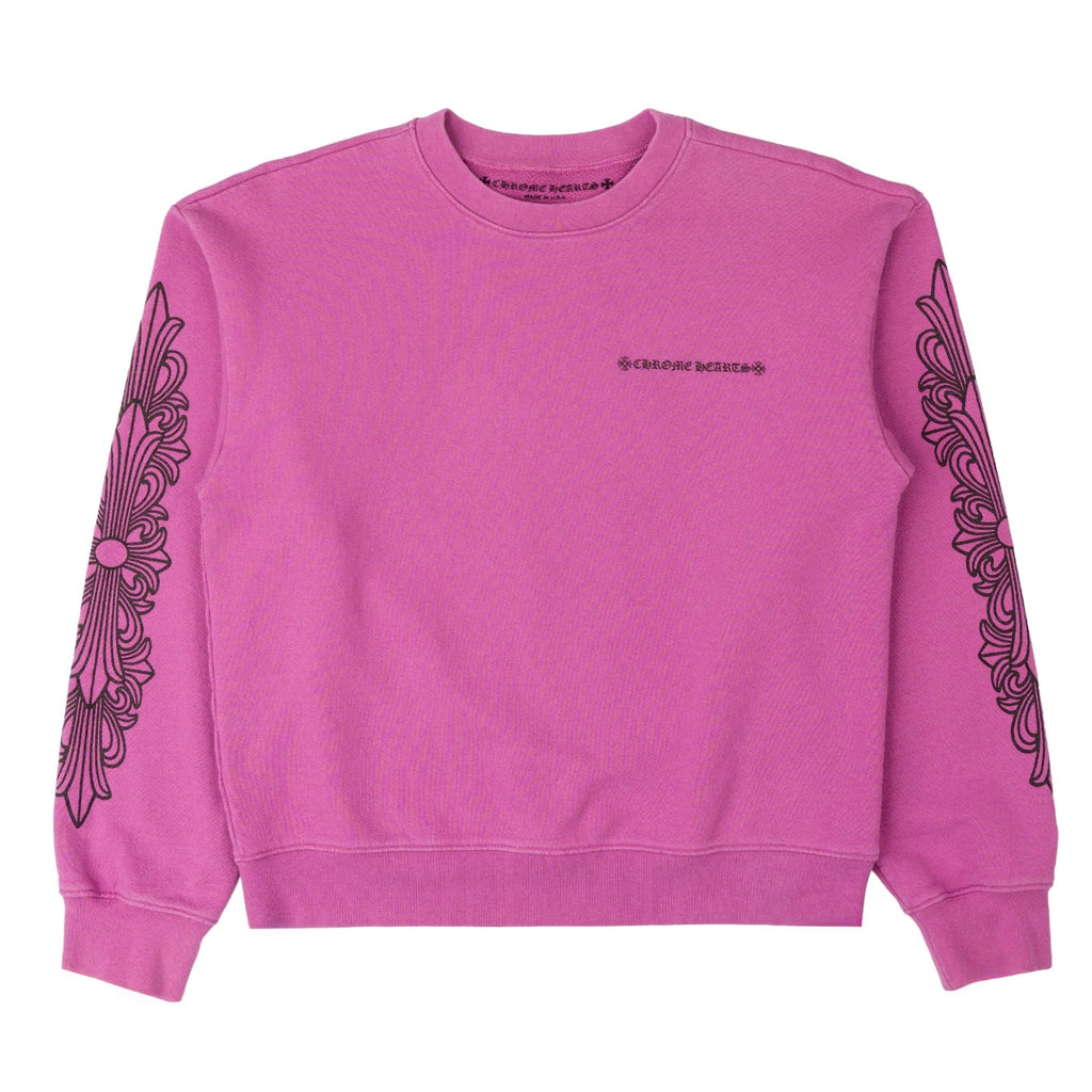 Chrome Hearts x Matty Boy Spider Web Crewneck Sweatshirt - Purple