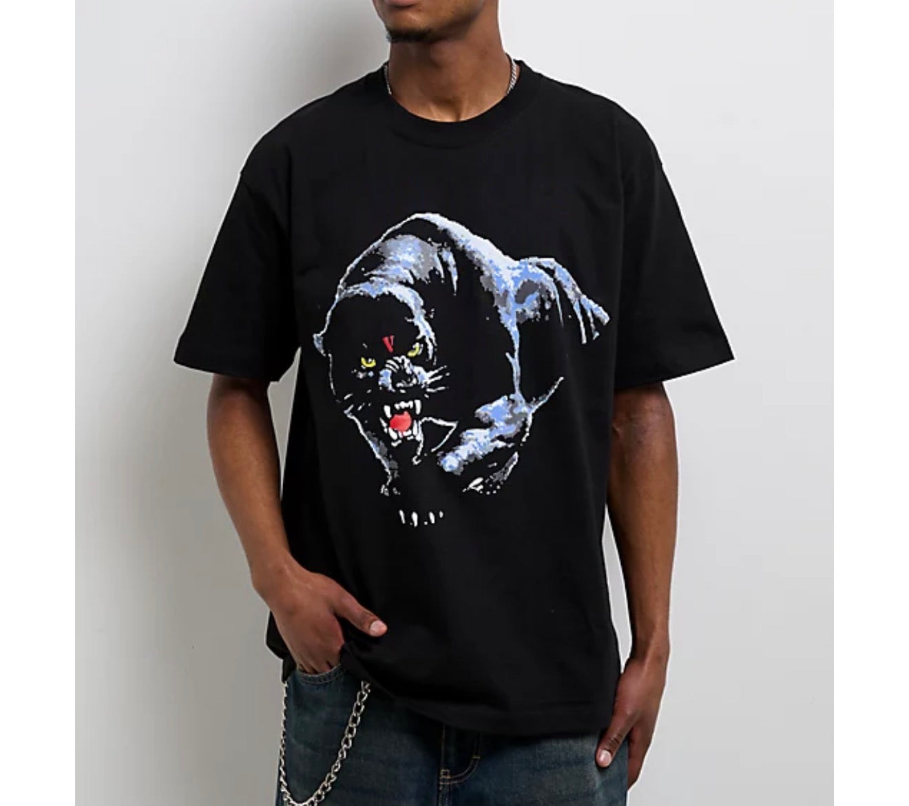 VLONE Panther Graphic Tee - Black