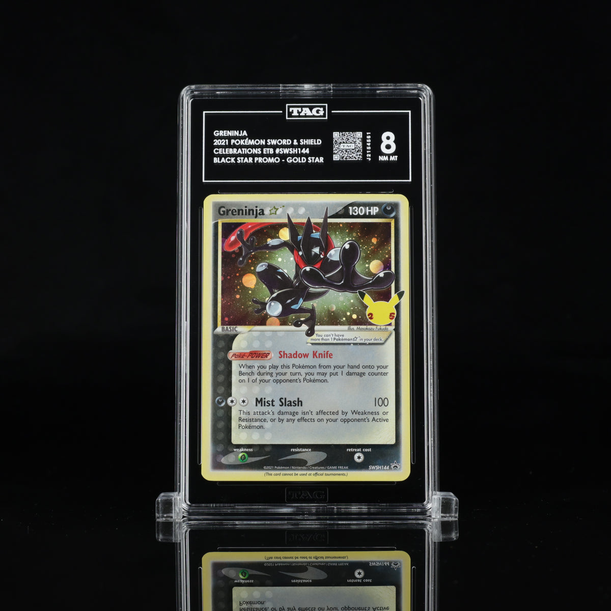 2021 Pokémon Celebrations Greninja ☆ Gold Star SWSH144 Holo – TAG 8 NM-MT