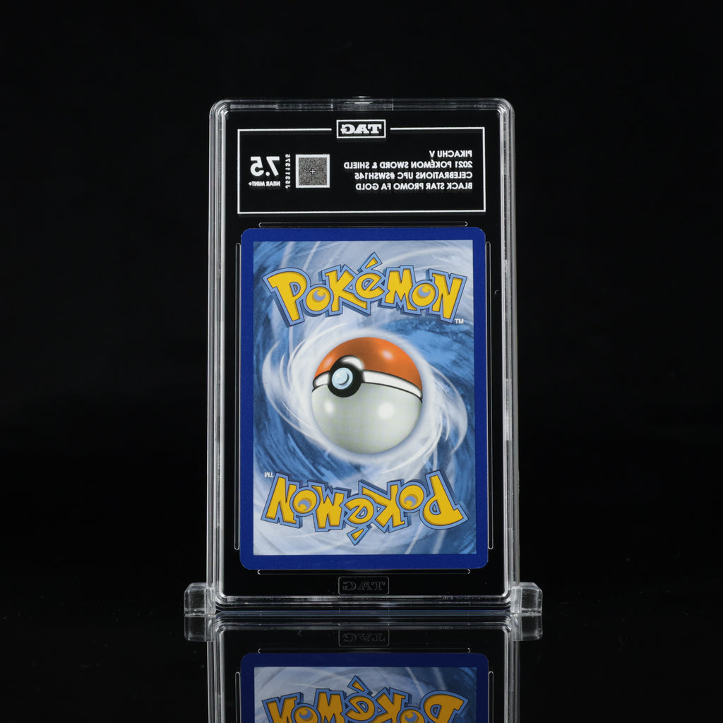 2021 Pokémon Pikachu V SWSH145 Celebrations Ultra-Premium Collection – TAG 7.5 Near Mint+