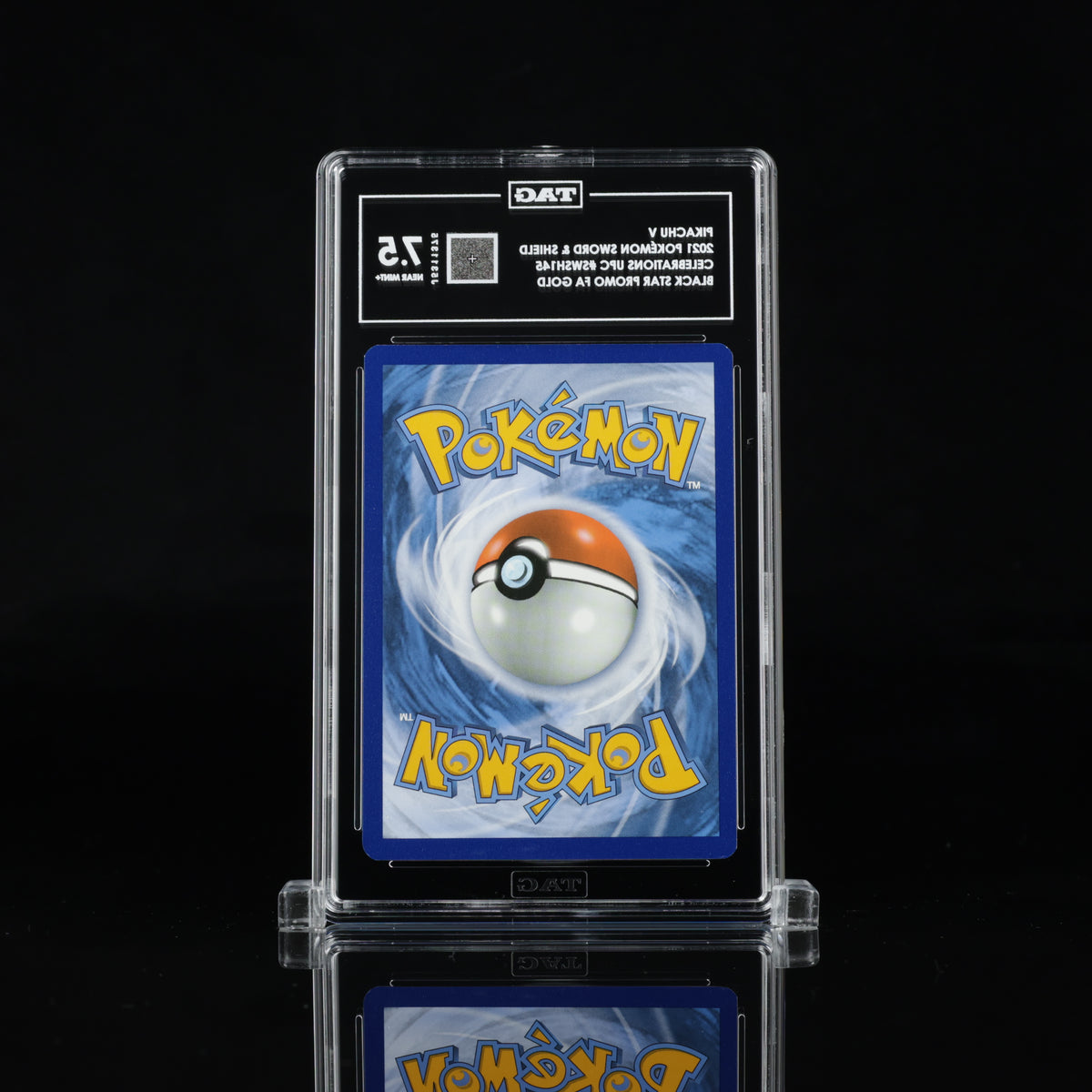 2021 Pokémon Pikachu V SWSH145 Celebrations Ultra-Premium Collection – TAG 7.5 Near Mint+