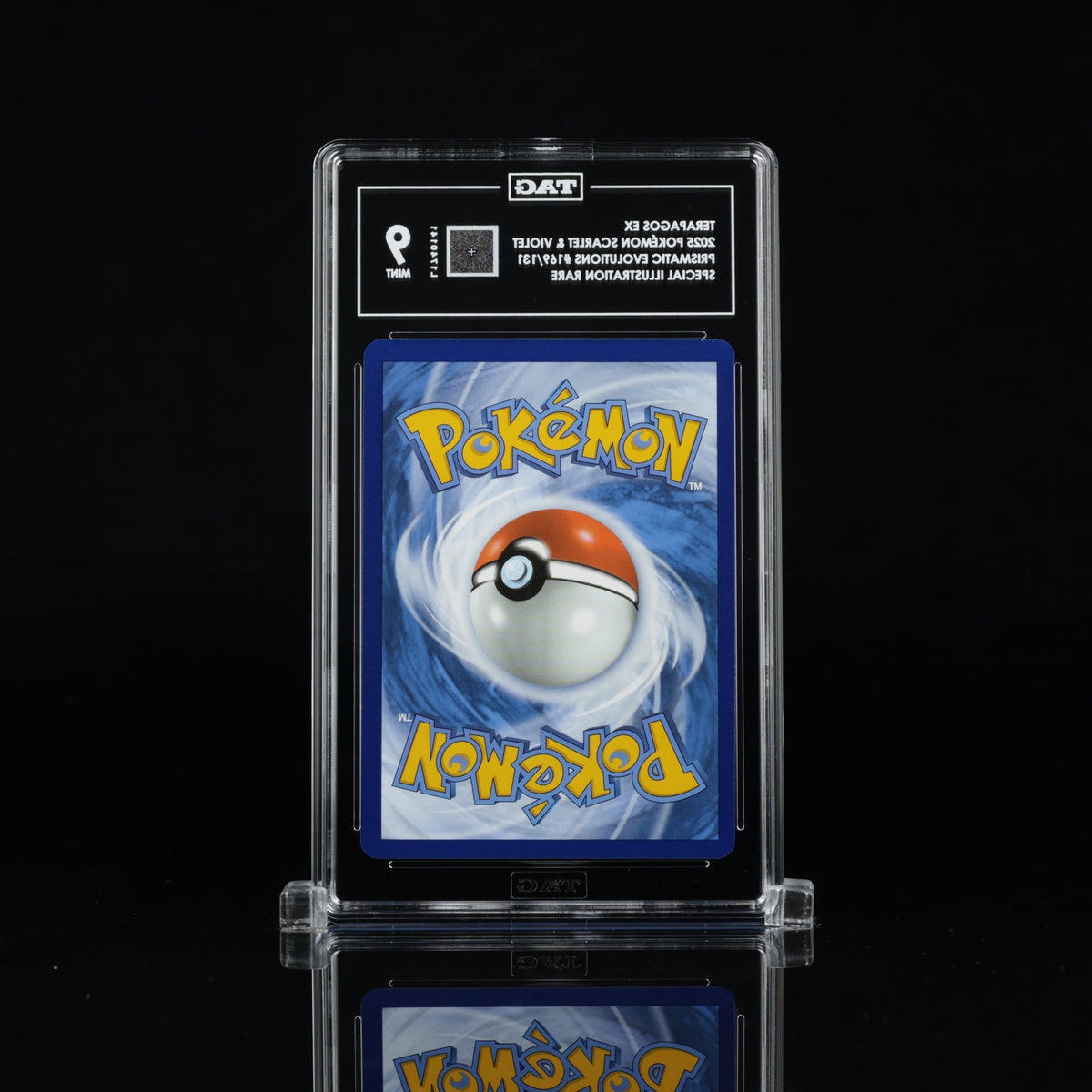 Terapagos ex 169/131 Special Illustration Rare – TAG 9 Mint – 2025 Pokémon Prismatic Evolutions