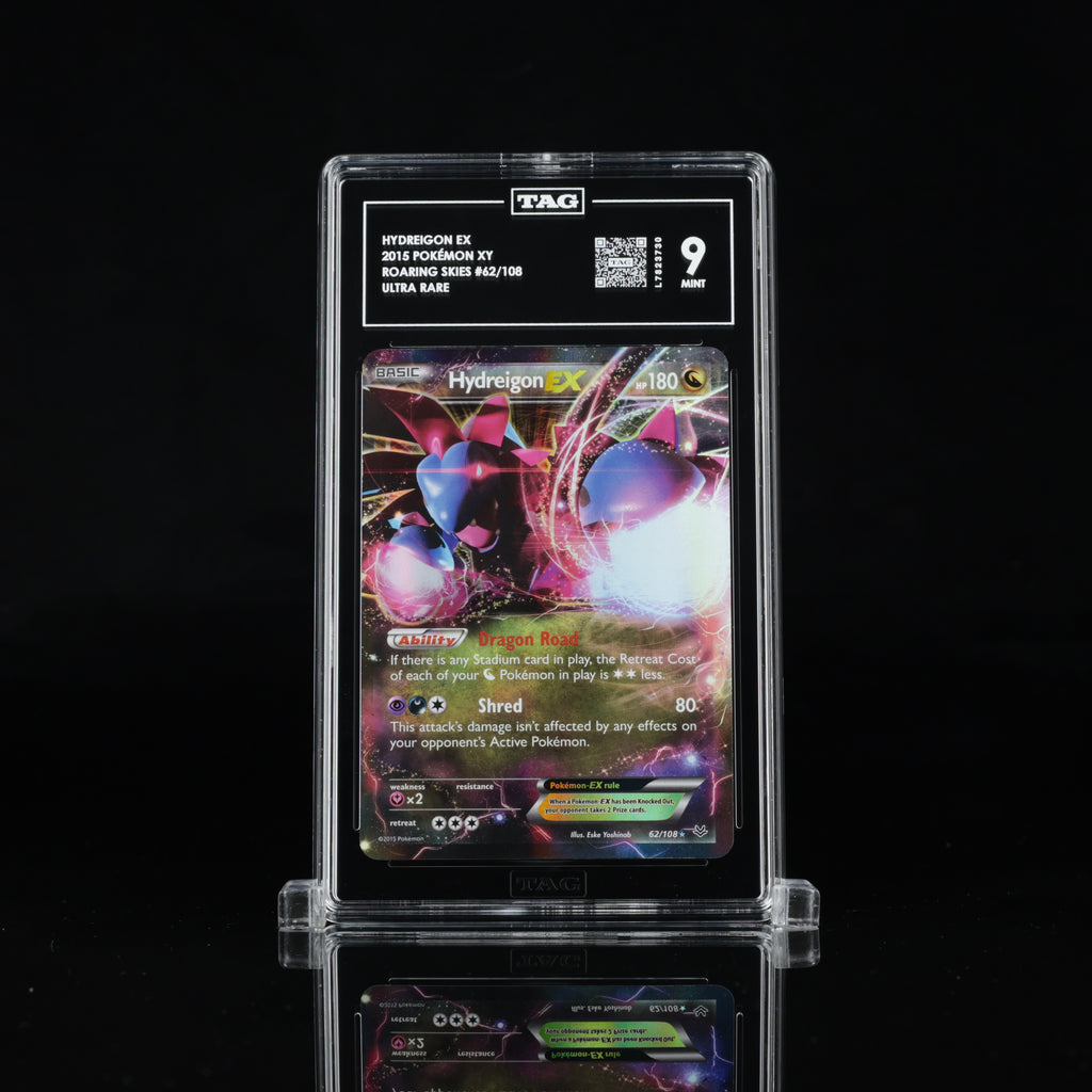 2015 Pokémon Roaring Skies Hydreigon EX #62/108 Ultra Rare – TAG 9 Mint