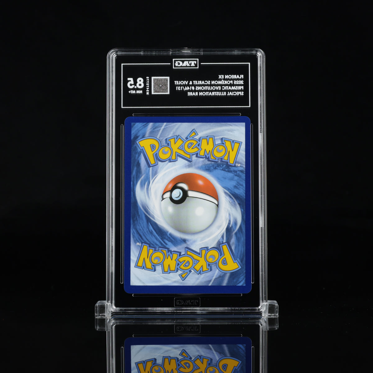 2025 Pokémon Prismatic Evolutions Flareon ex 146/131 SIR – TAG 8.5 NM-MT+