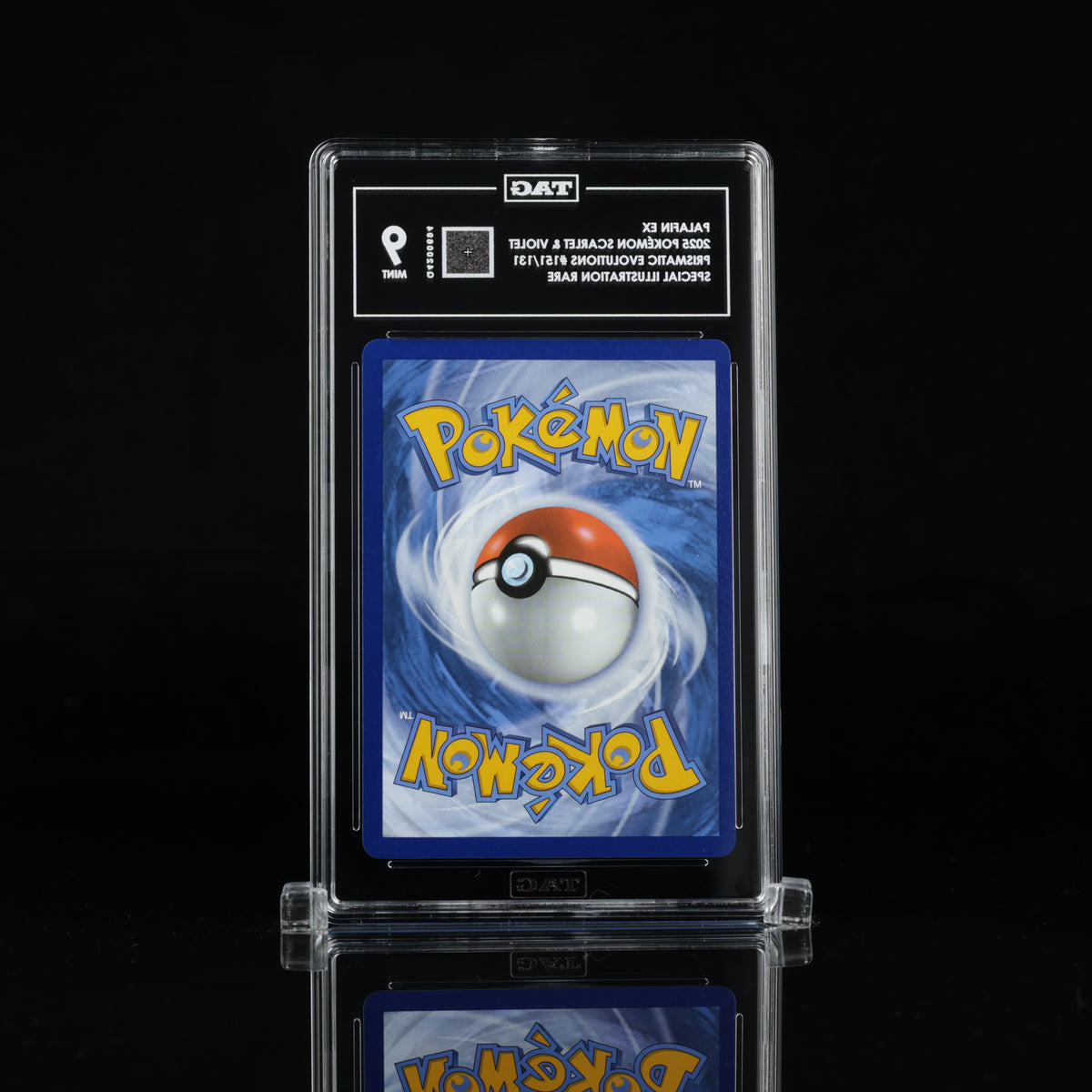 Palafin ex 151/131 Special Illustration Rare – TAG 9 Mint – 2025 Pokémon Prismatic Evolutions