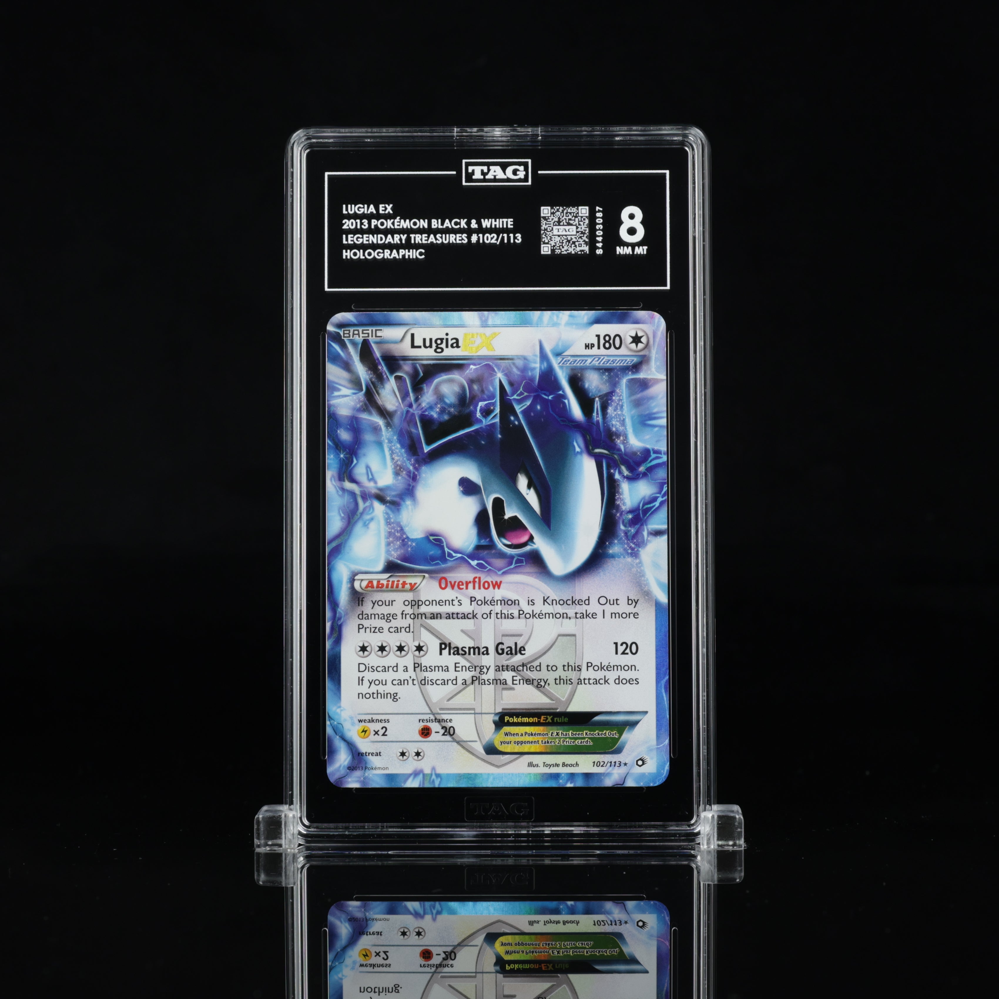 2013 Lugia EX 102/113 Legendary Treasures TAG 8 NM-MT – Paradise