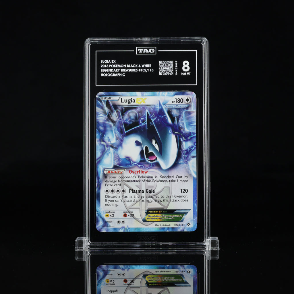 2013 Pokémon Legendary Treasures Lugia EX 102/113 Holo – TAG 8 NM-MT