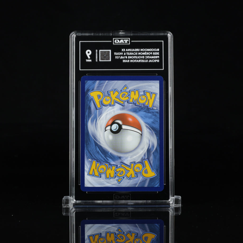 Bloodmoon Ursaluna ex 168/131 Special Illustration Rare – TAG 9 Mint – 2025 Pokémon Prismatic Evolutions