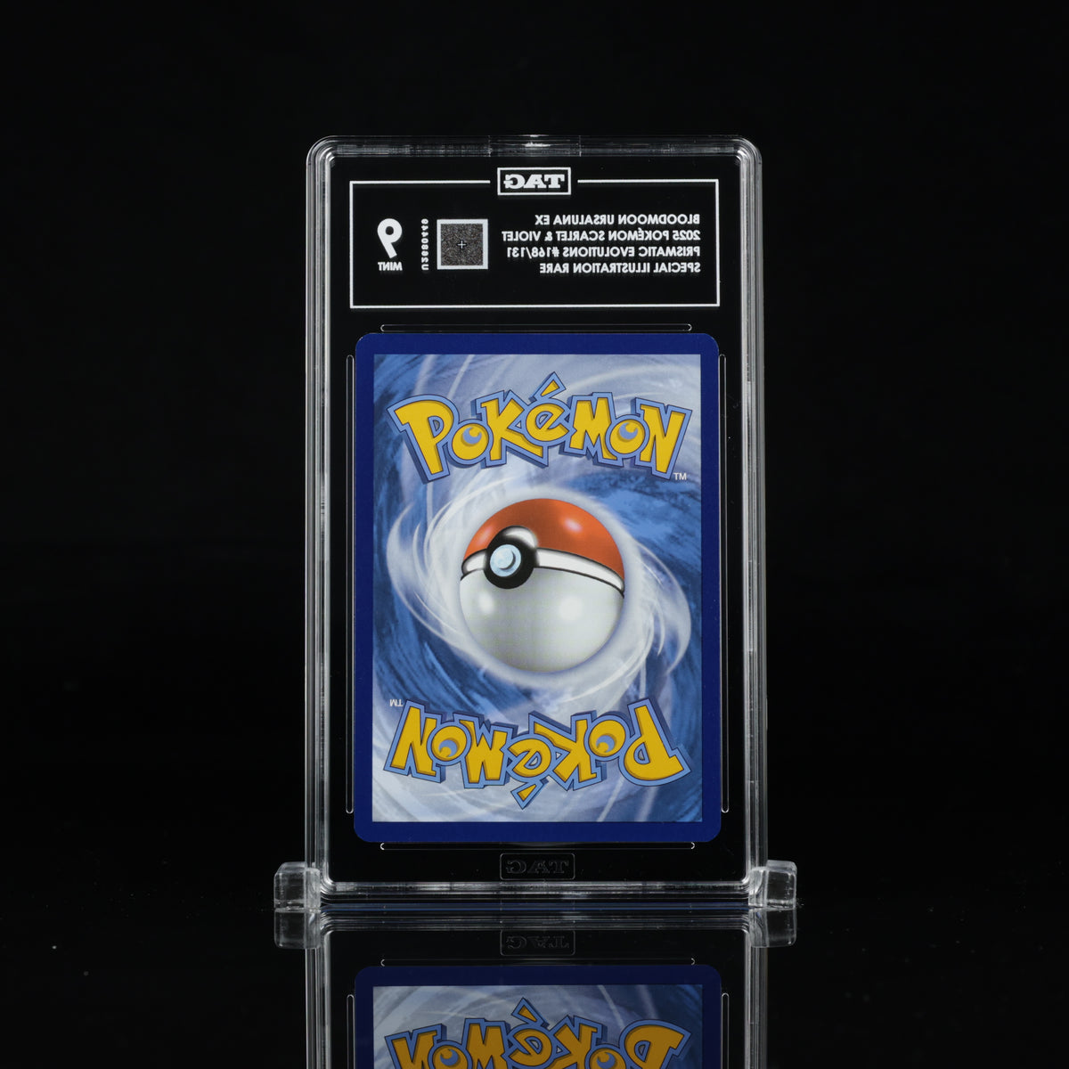 Bloodmoon Ursaluna ex 168/131 Special Illustration Rare – TAG 9 Mint – 2025 Pokémon Prismatic Evolutions