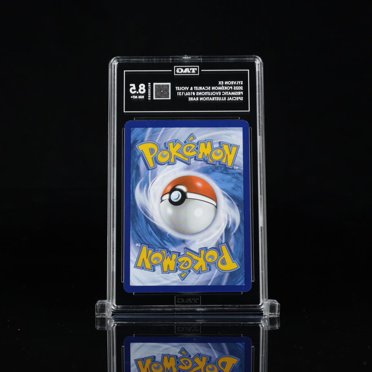 Sylveon ex 156/131 Special Illustration Rare – TAG 8.5 NM MT+ – 2025 Pokémon Prismatic Evolutions